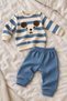 Baby Set Patterned Striped 2-Piece Set Long Sleeve Top and Bottom Seasonal Set 3 6 9 12 Months - 2