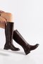Buckle Detailed Zippered Non-Slip Sole Women's Boots