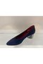 Genuine Leather Pointed Toe Metal Thick Heeled Stylish Stiletto Women's Shoes - 3