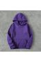 Purple Women's Hooded Oversize 3 Thread Sweatshirt