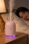 3-pack h1 cute deer mini air humidifier - 220 ml vaporizer, aroma diffuser, mini humidifier - pink for kids' room - 3