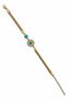 Steel Turquoise Stone Sun Bracelet