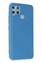 Realme C15 Compatible Case Nano Velvet Silicone - Blue - 4