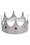 Silver Color Adult and Child Compatible King Crown Royal Crown 60 cm - 2