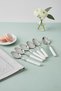 Set of 6 Stainless Steel Soft White Tablespoons - 4