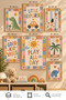 7-Piece Frame-Looking Modern Painting Set |   Children's Room |   Living Room, Office, Kitchen and Study Room Wall Decor