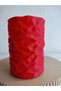 3D Printing Crinkled Paper Look Pen Holder Modern Desktop Organizer Textured Pen Holder 10 cm - Brown