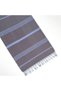 The Line Beach Towel Dark Beige - 100% Recycled Cotton Fouta 200 x 100 cm - 2