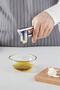 Stainless Metal Garlic and Ginger Crusher Chopper with Bowl - 7