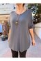 Italian Knitted Sweater with Pendants Anthracite - 3