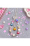Pastel Kawaii Beaded Phone Charm Phone Lanyard Camera Strap Bag Ornament Y2K Coquette Korean Style Aesthetic Accessory - 3