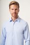 Dark Blue Hard Collar Slim Fit Cotton Shirt 1004265228 - 4