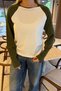 Cycling Collar Garnished T-Shirt - 2