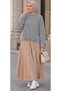 Women's Thessaloniki Knitted Ripped Detailed Oversize Crew Neck Sweater - 3
