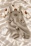 Baby Boy Set - Bear Patterned Long Sleeved T-Shirt - Socks - Salopet 3-Piece Set - 2