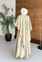 Cape Stone Detailed Dress - 4