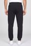 Men Sportswear Fit Drawstring Outdoor Track Pants, Black - 4