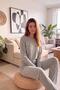 Haki Brunch Salonic Long Sleeve Knitted Women's Pajama Set - 3