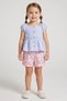 Toddlers Girl 2 Pieces Graphic Print Top And Shorts Set, Multicolor