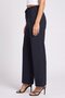 Women Loose Fit Stripe Wide Leg Pants, Navy - 3
