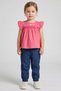 Toddlers Girl Embroidered Top And Pants Set, Multicolor