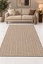 Modern Wellsoft Elastic Carpet Cover 6m2 (200 X 300cm), Geometric Patterned, Soft Textured Carpet Protective Cover - 3