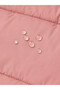 Pink Fur Hooded Girls' Water Repellent Coat - 5