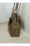 Stylish Suede Women's Shoulder Bag with Belt Detail and Wallet Accessory - 5