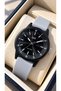 10 Atm Pool Sea Use - Grey Silicone Strap - Men's Wristwatch - in Stylish Box - 2