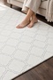 Modern Wellsoft Elastic Carpet Cover 6m2 (200 X 300cm), Geometric Patterned, Soft Textured Carpet Protective Cover - 5