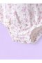 Floral Patterned 100% Cotton Muslin Baby Girl Romper and Bonnet Hat Set - 5