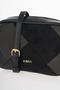 Patterned Block Crossbody Bag Black-Anthracite - 5
