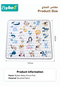 Baby Play Mats, Tummy Time Activity Play Mat, Baby Crawling Mat, Ultra Soft Floor Mat, Large Cushioning Padded Baby Playpen Mat for Indoor Outdoor Use, Machine Washable & BPA Free, 127x127CM, 25MM - 7
