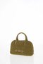 Drawstring Stitched Handbag Khaki - 2