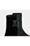 Black Leather Women's Boots - 5