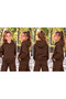 Girls' Hooded Oversized Sweatshirt with Kangaroo Pocket - 2