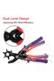 WORKPRO 6-in-1 Belt Hole Puncher, Revolving Leather Punch Pliers - 2