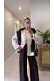 Vanniya Ecru Checkered Jacket