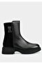 Black Leather Women's Boots