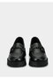 Black Leather Women's Shoes - 4
