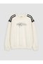 Lcw Kids Ecru Bow Printed Girls' Sweatshirt - 2