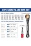 WORKPRO 34-Piece Mini Ratchet Wrench & Bit Set - 3