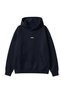 Women's Oversize Hoodie Amore Printed Navy Blue – Hooded, Kangaroo Pocket, 3 Thread Ribbed Fleece - 6