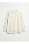 Koor sport ecru soft touch Oversized women's sweatshirt - 5
