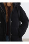 Xside Black Hooded Women's Puffer Jacket - 3