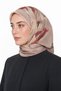 وشاح حرير من هيبي بنمط روج