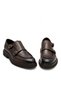 Genuine Leather Men's Shoes 165 Brown - 4
