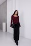 Square Neck Floral Lace Sweater - 6