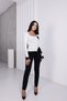 Square Neck Floral Lace Sweater - 6