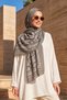 Women's Ethnic Medallion Pattern 80X180Cm Imported Shawl 3005 Gray